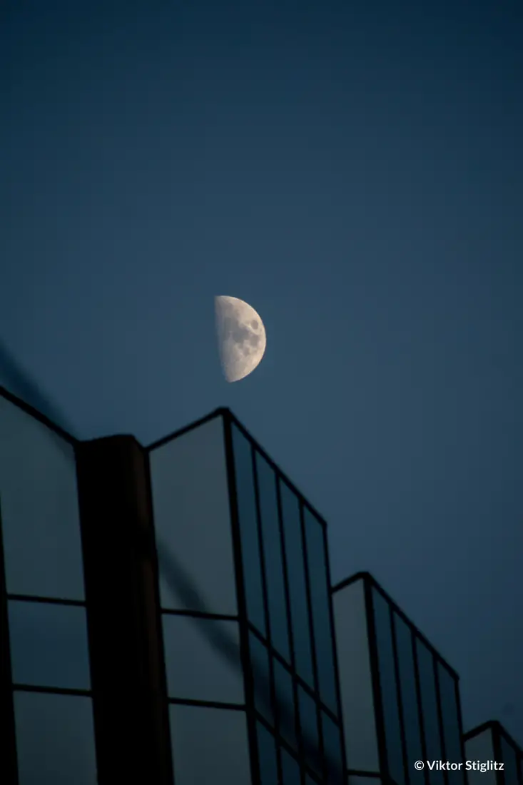 Luna sobre vidrio