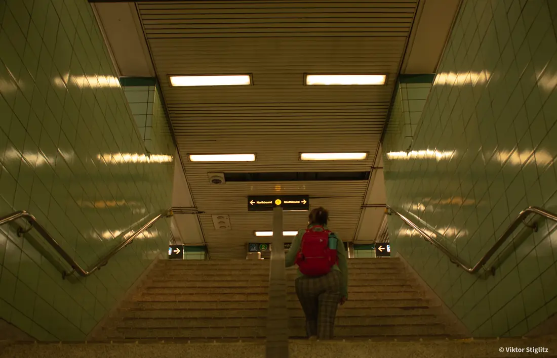 Subida del metro